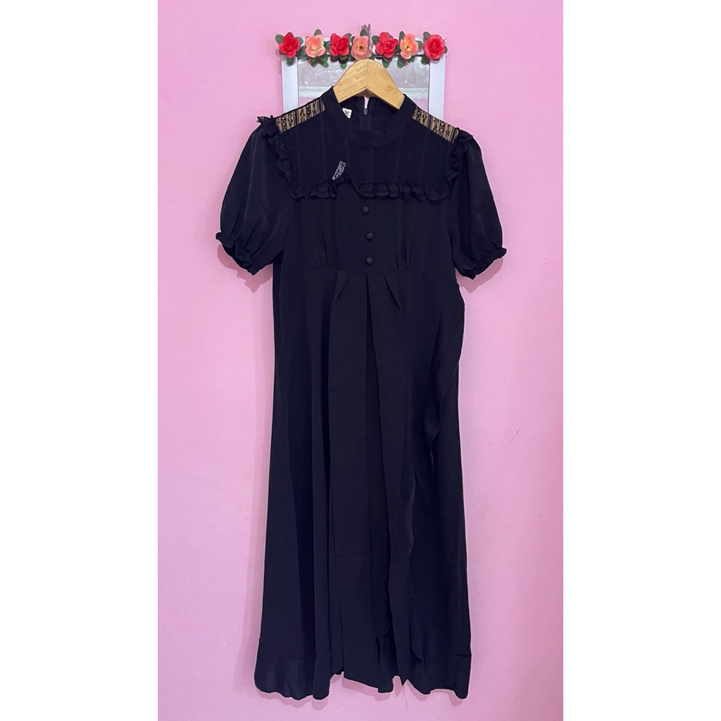 DRESS LONG LOLITA GOTHIC RENDA PITA KOREANSTYLE BKK VINTAGE HARAJUKU JEPANG