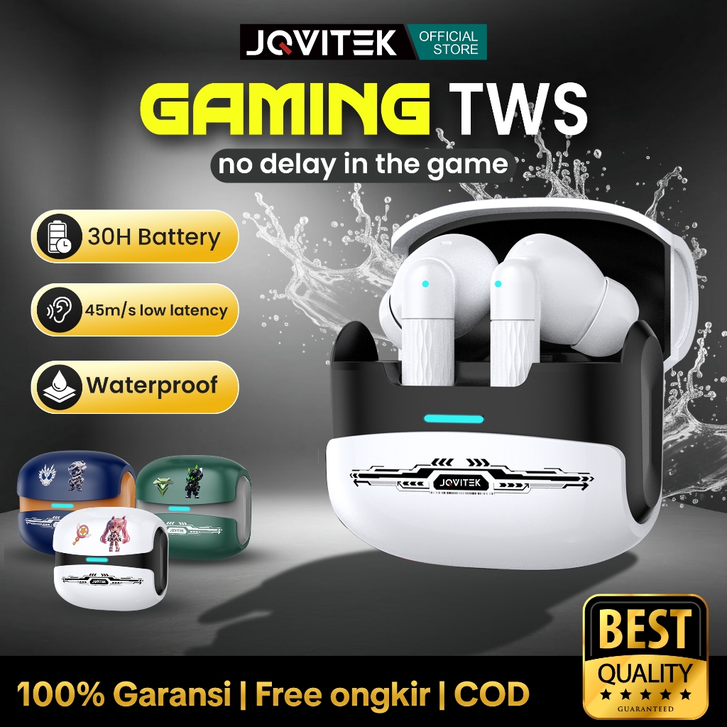 (Gaming Earphone)Jqvitek Bluetooth Earphone TWS Gaming ACS 40S Low latency Bluetooth 5.4 True Wirele