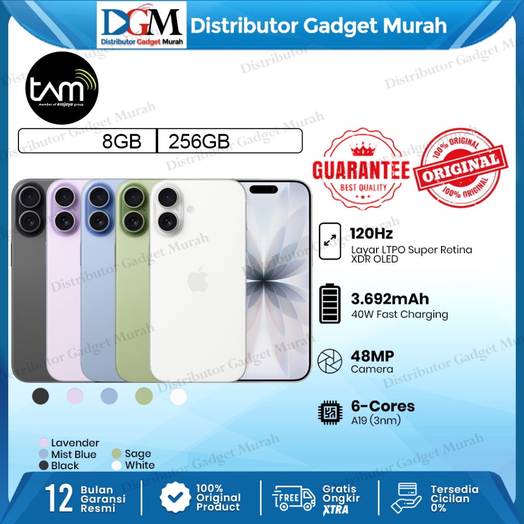 [TAM] Apple iPhone 17 256GB NEW GARANSI TAM