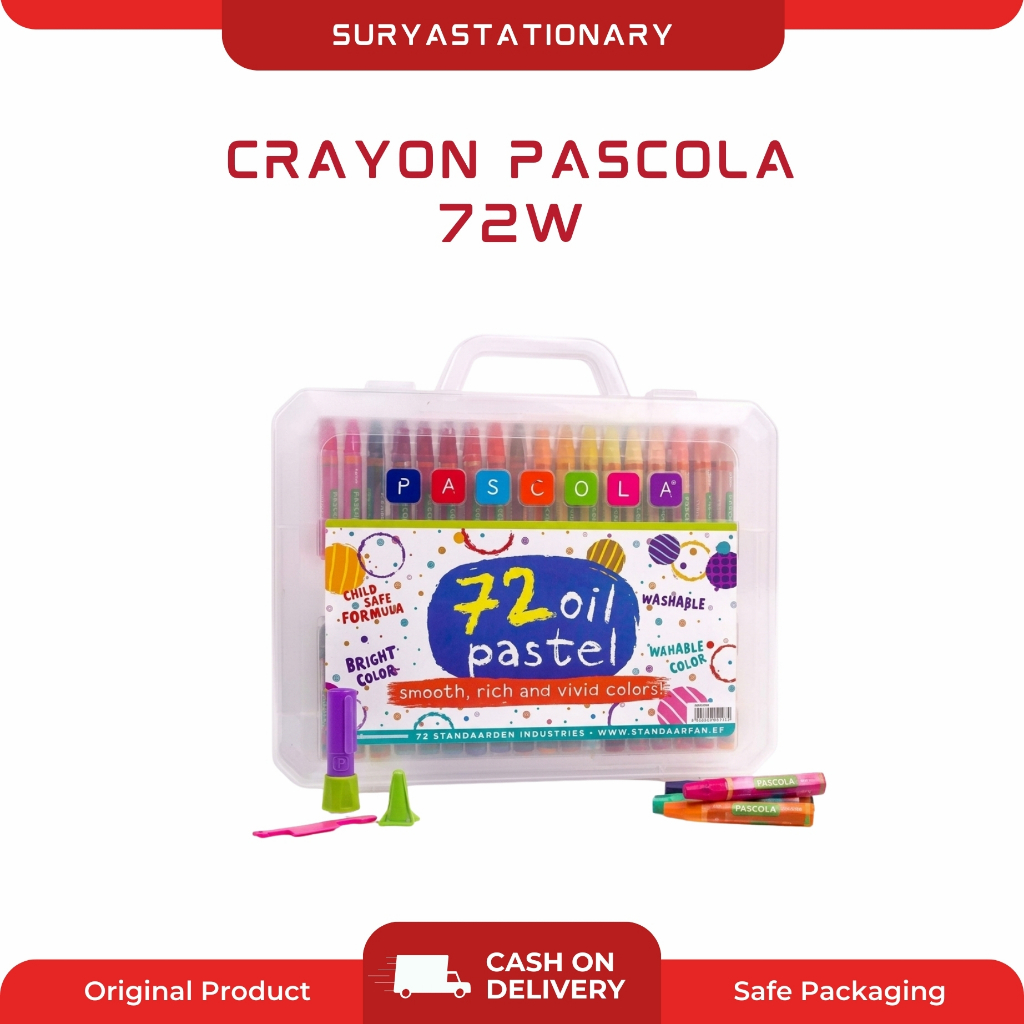Crayon Pascola 72W / Krayon pascola 72 Warna / Krayon Murah
