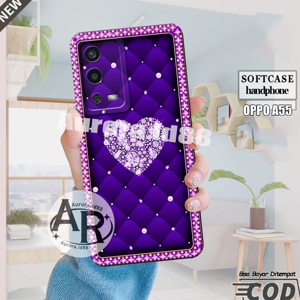 Softcase OPPO A55 - OPPO A16 - OPPO A54S - Casing Hp Oppo Pelindung hp - Silikon Mika - Aksesoris Hp