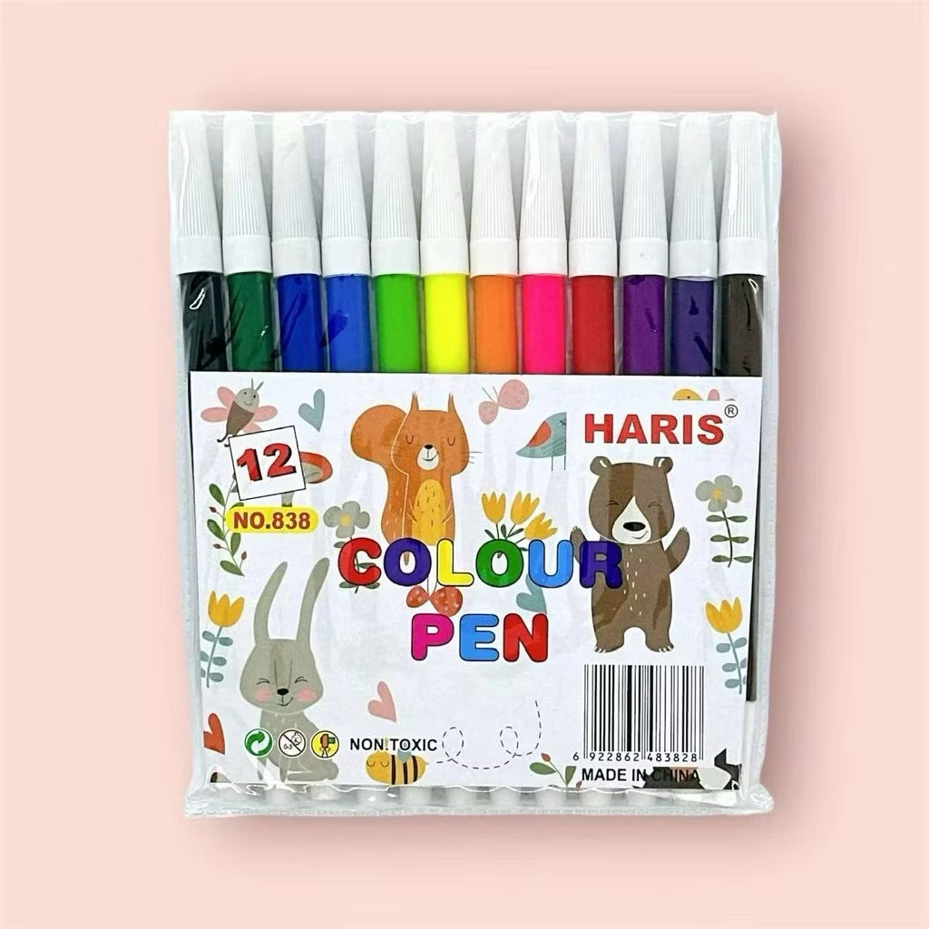 ATK78 Spidol Set 12 Warna Colouring Marker Spidol Warna Warni Murah Kado Anak Sekolah TK PAUD SD SMA