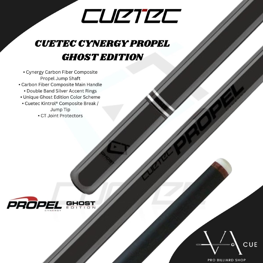 CUETEC PROPEL GHOST EDITION JUMP CUE - STIK BILLIARD JUMP CUETEC PROPEL GHOST EDITION