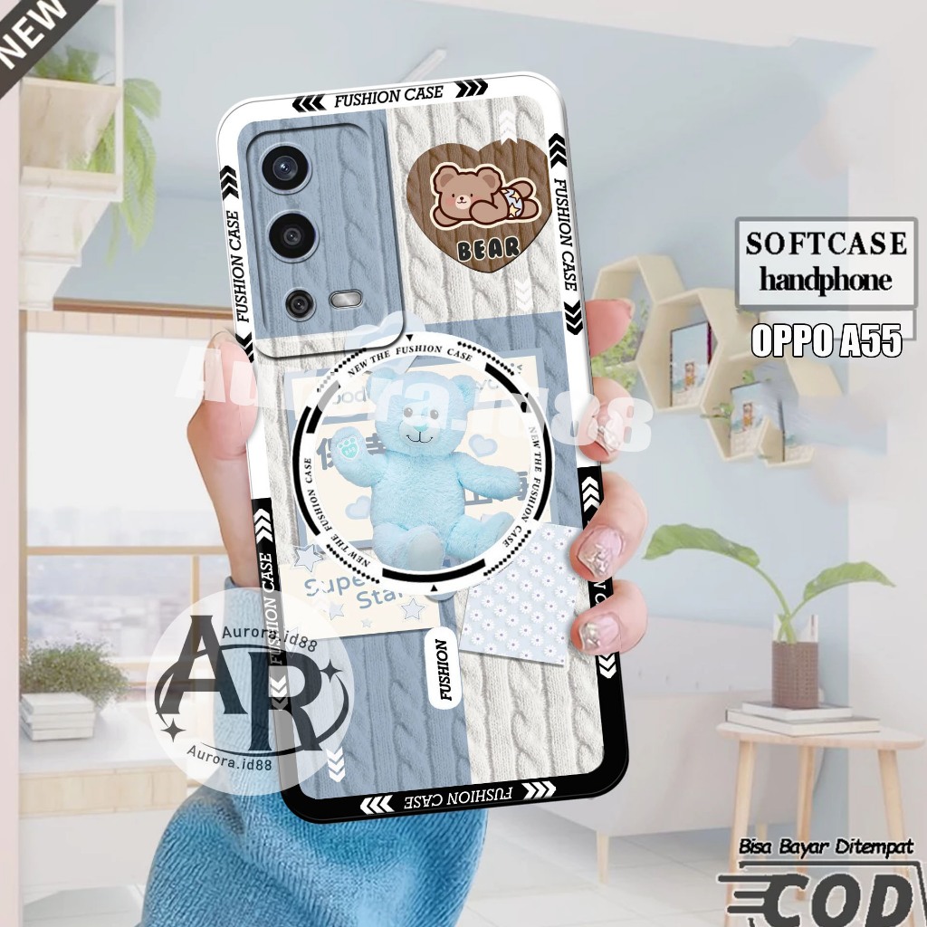Softcase OPPO A55 - OPPO A16 - OPPO A54S - Casing Hp Oppo Pelindung hp - Silikon Mika - Aksesoris Hp