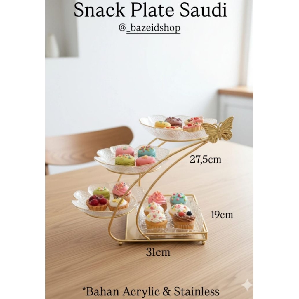 SNACK PLATE / TRAY SUSUN SAUDI / CAKE TRAY AESTHETIC