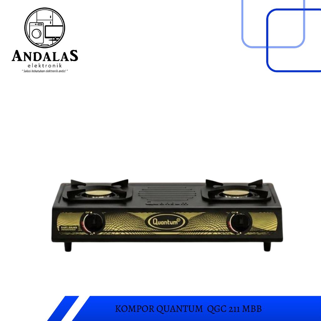 QUANTUM Kompor Gas 2 Tungku QGC-211MBB / QGC211MBB / QGC-211MBB