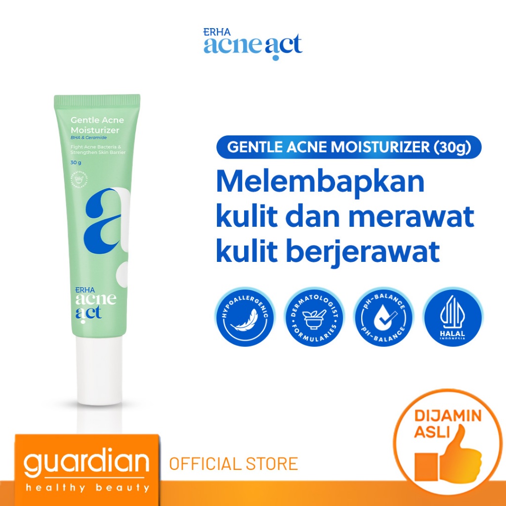 ERHA Acneact Gentle Acne Moisturizer 30g - Pelembab Wajah Jerawat