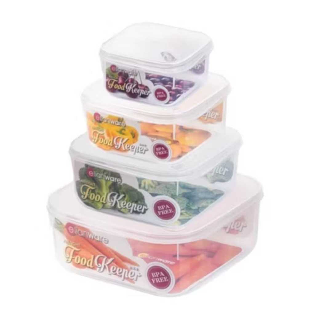 Toples Kotak Penyimpanan Makanan Food Keeper ELIANWARE Transparan
