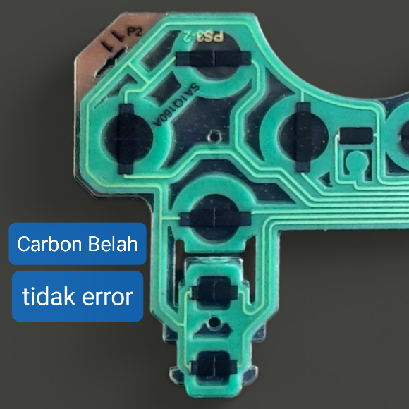 PCB Stick PS3 Flexible Lubang For Ori Mesin | MOD Belah Carbon Arruka V3 Hijau