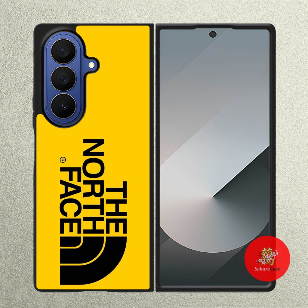 Phone Case Samsung Z Fold 7 6 5 4 3 Hardcase North Face Yellow