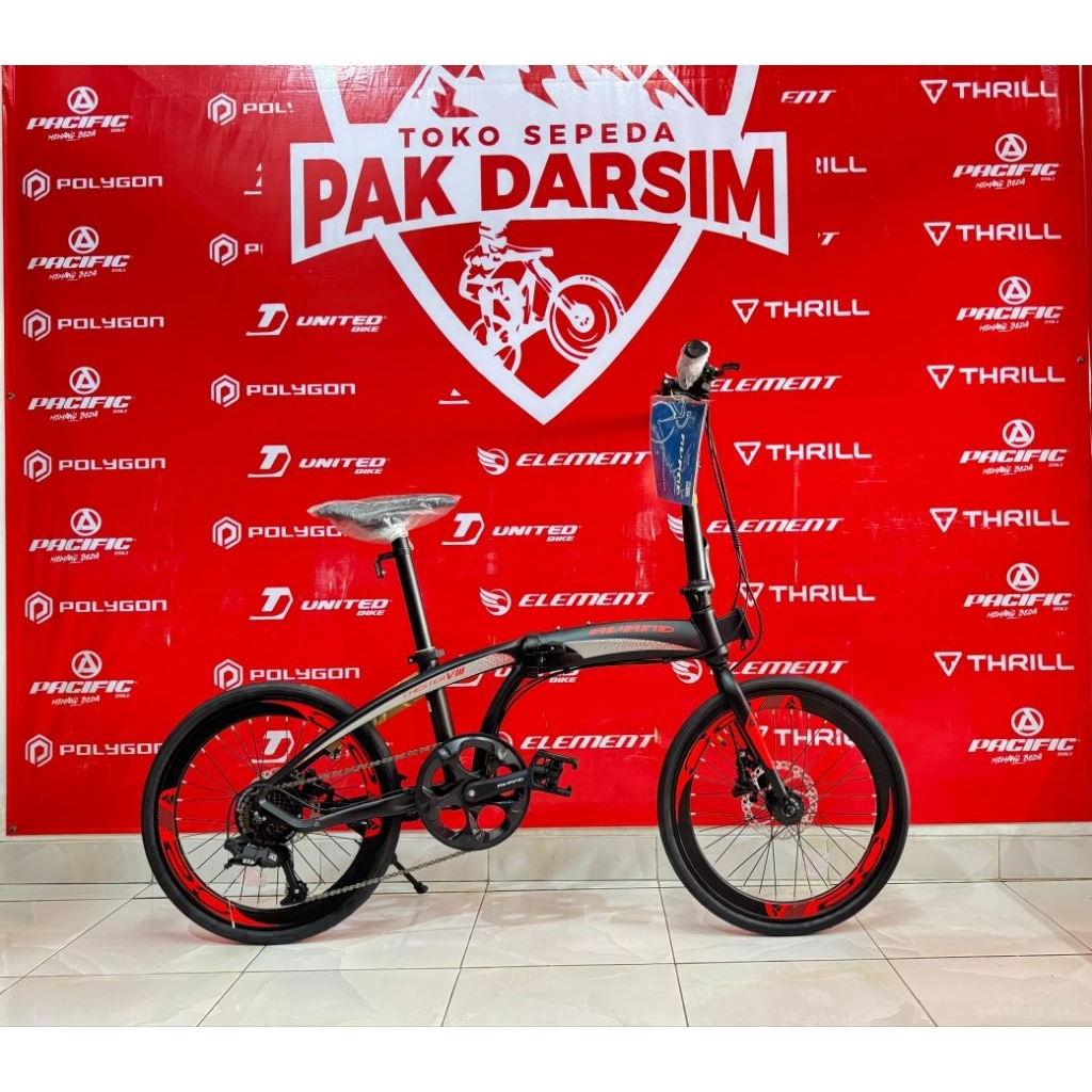 sepeda Lipat Folding United Avand Chester Frame Aluminium Rem hidrolik