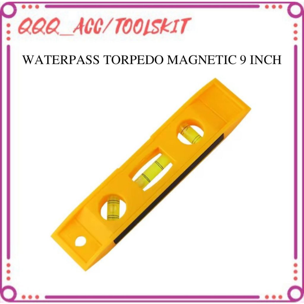 Waterpass Mini Tukang Bangunan Spirit Level Alat Ukur Kerataan Dinding Keramik Besi Kayu