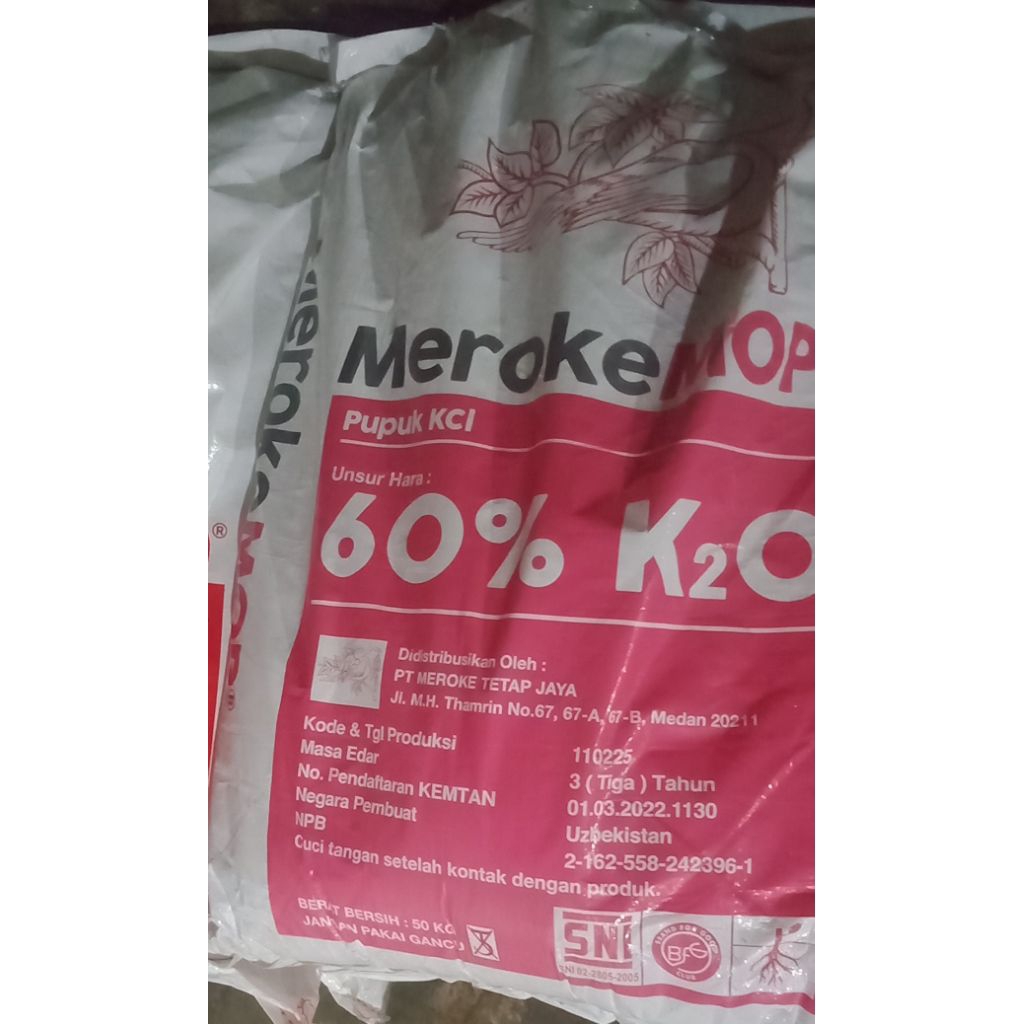 Kcl meroke mop50kg original kemasanpabrik