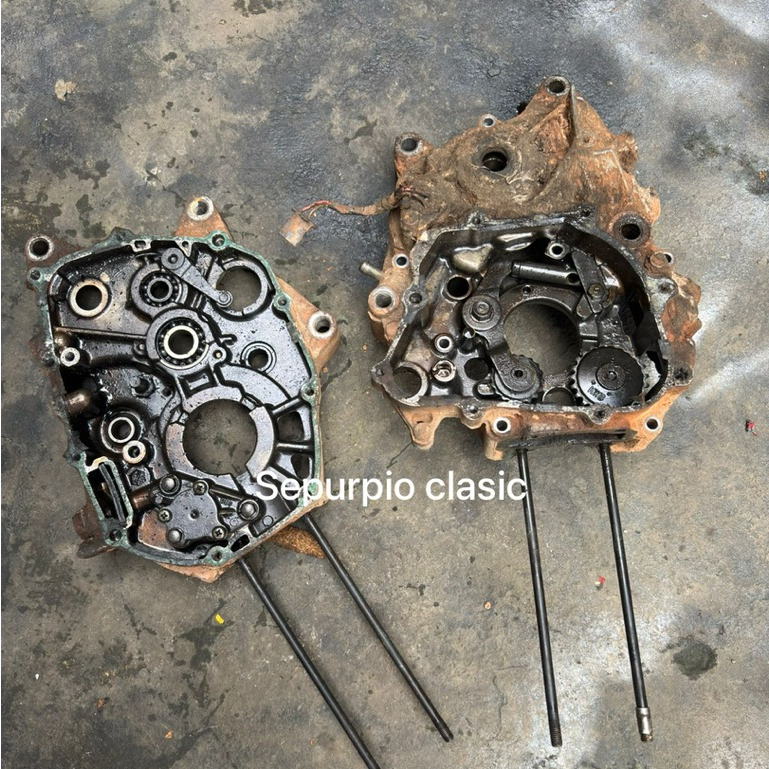 krengkes kanan kiri crankcase kalter blok mesin honda revo absolute revo fit blade lama original lep
