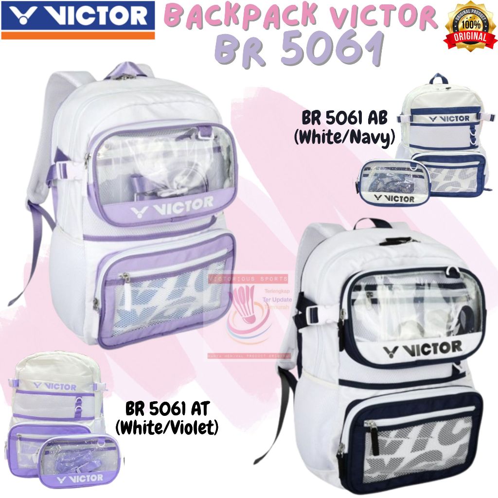 TAS/BACKPACK VICTOR BADMINTON BULUTANGKIS VICTOR BR 5061 BR5061 ORIGINAL