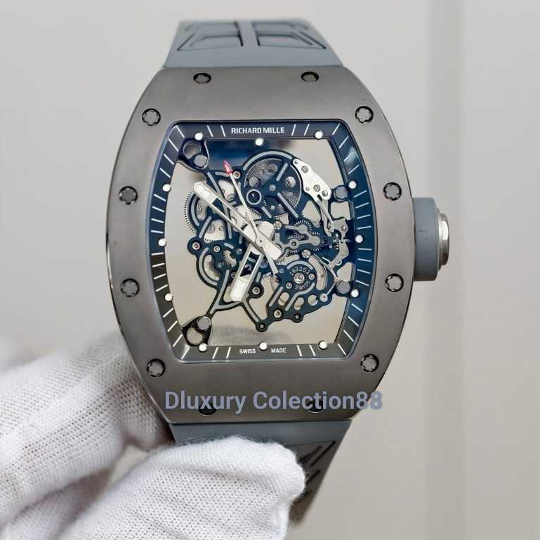 Jam Tangan RM055 Bubba Watson Titanium Swiss Automatic Gray Dial