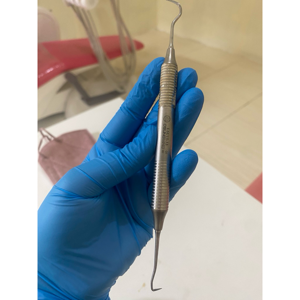 LSU 15-33 OSUNG Kuret Universal Original Metal Handle Stainless Steel Korea | Instrumen Dental
