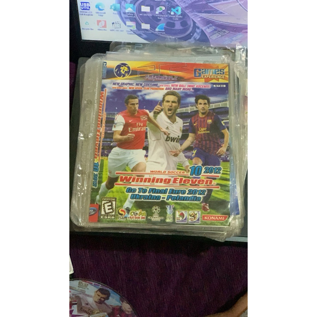 Kaset PS2 Baru Kopian Pabrik Winning Eleven 10 Pangkat 2012