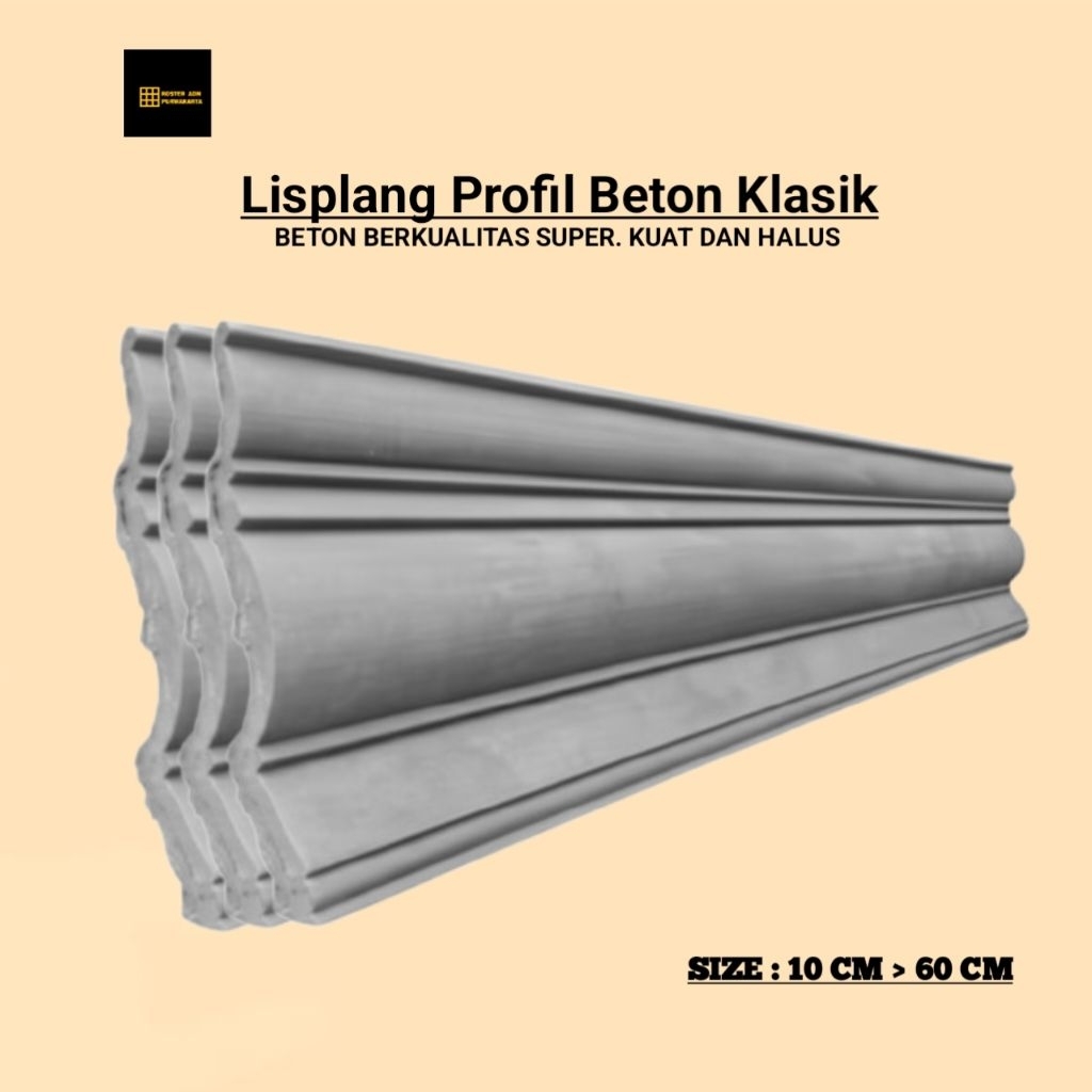 Lisplang Profil Beton List Profil Beton Tempel Profil Beton Tempal