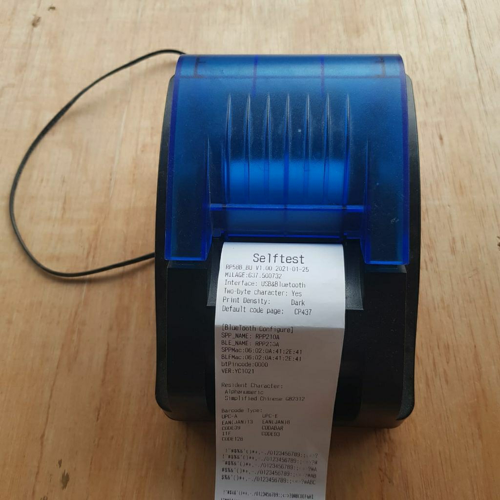 printer struk bluetooth panda normal