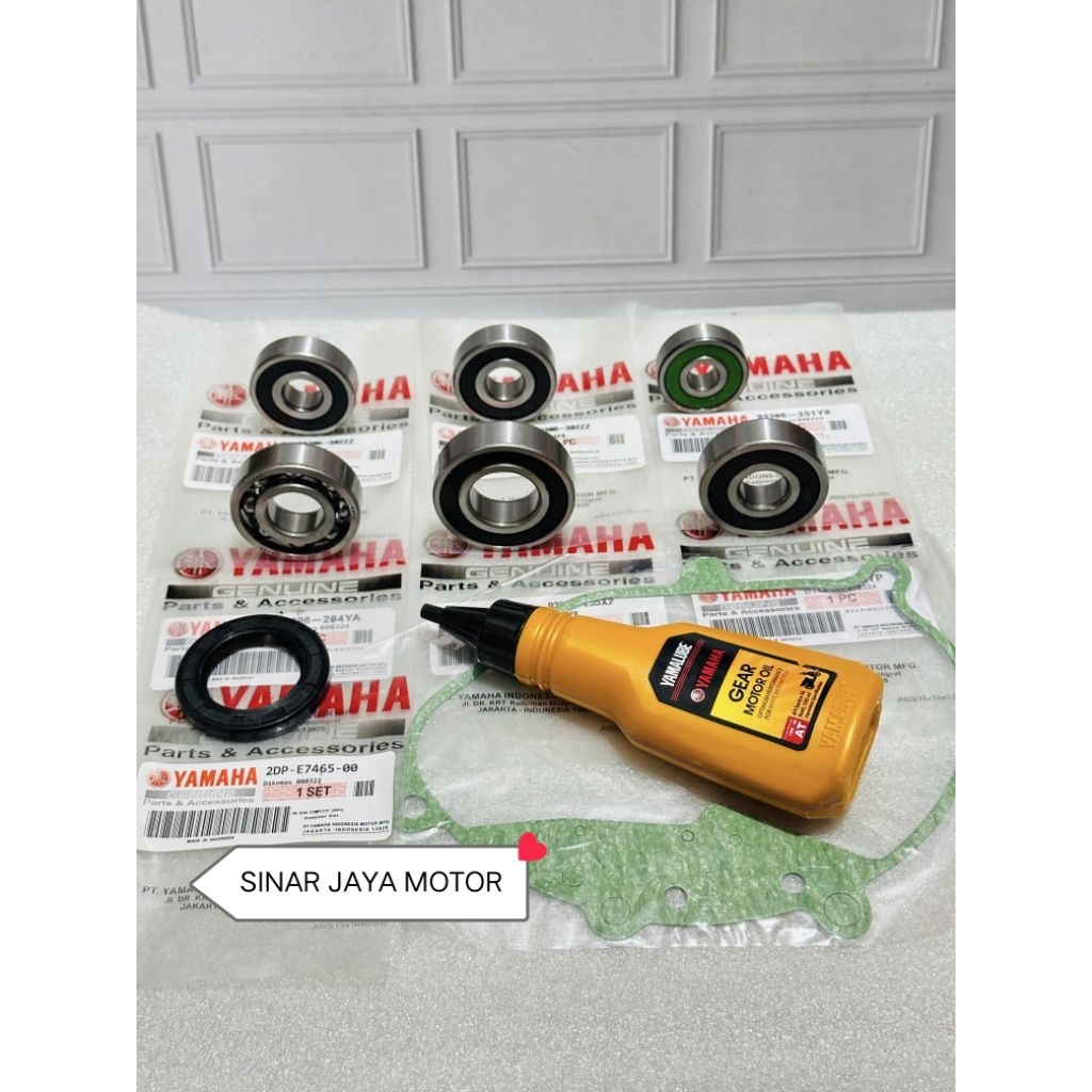 Paket Bearing Rasio Gardan set 9PCS B6H N-max New th 2020-2024 Aerox New 2020-2025