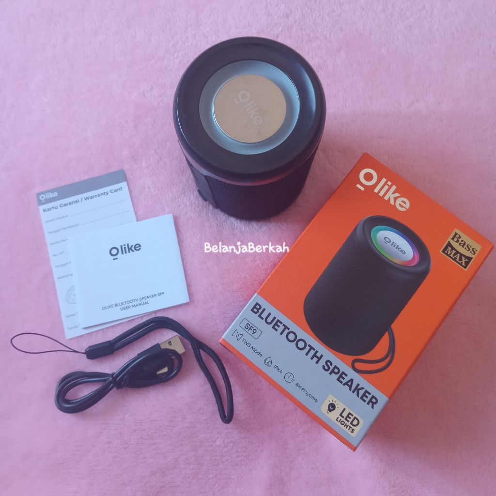 Speaker bluetooth original olike bass nendang support radio