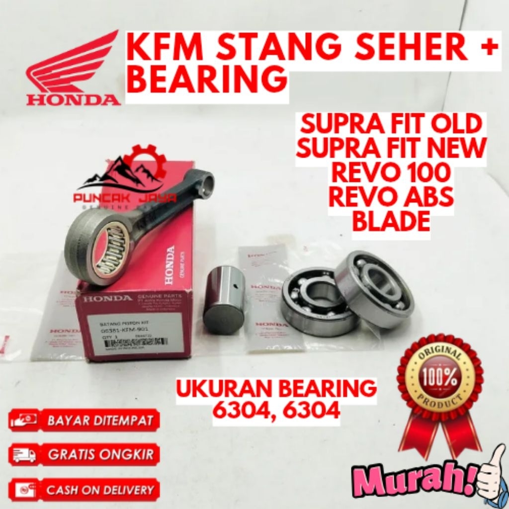 STANG SEHER + BEARING ORIGINAL HONDA KODE KFM, STANG SEHER + BEARING SUPRA FIT OLD, STANG SEHER + BE