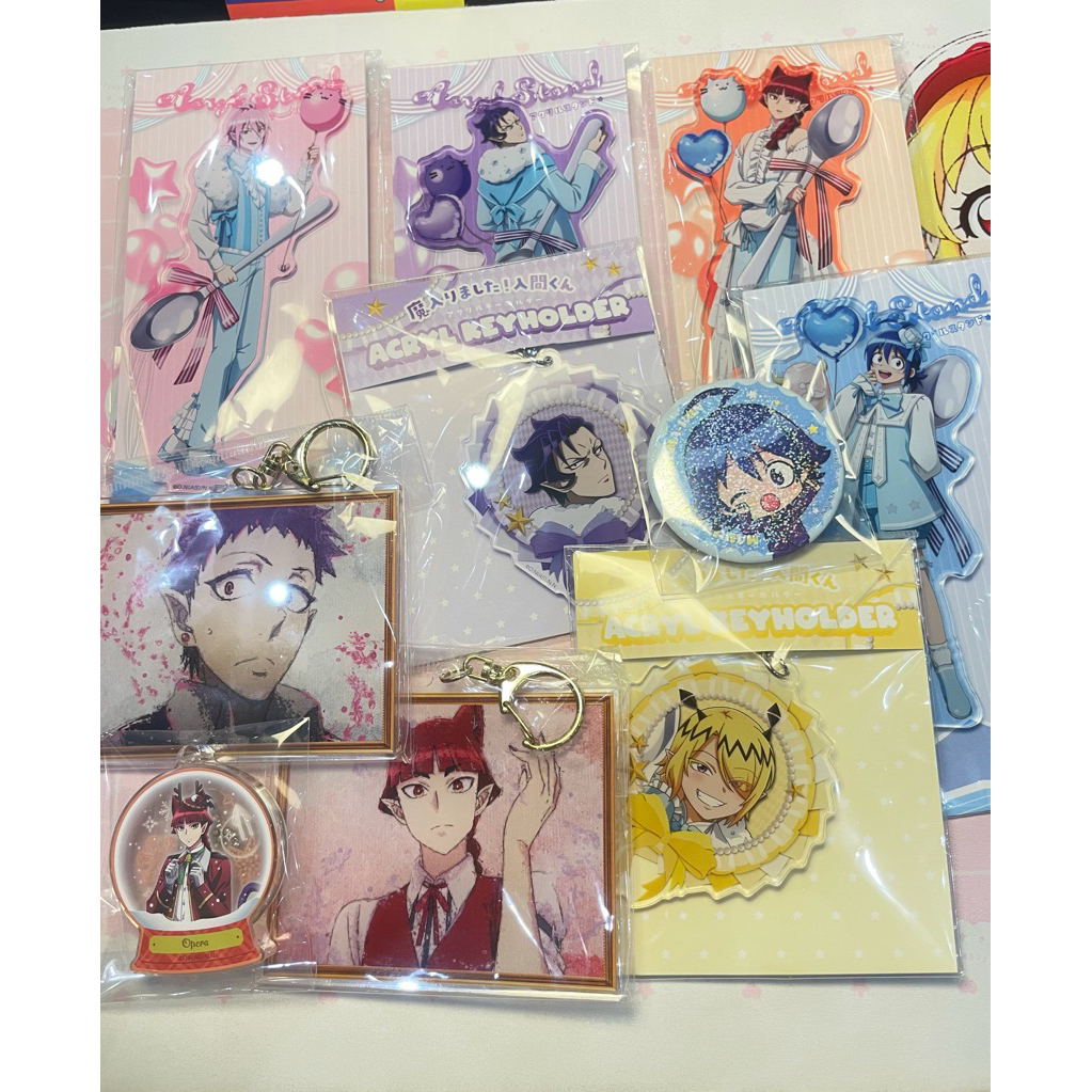 mairimashita iruma-kun Acrylic Stand Ganci Keychain Chatacter Pin badge Iruma Asmodeus Opera Kalego 
