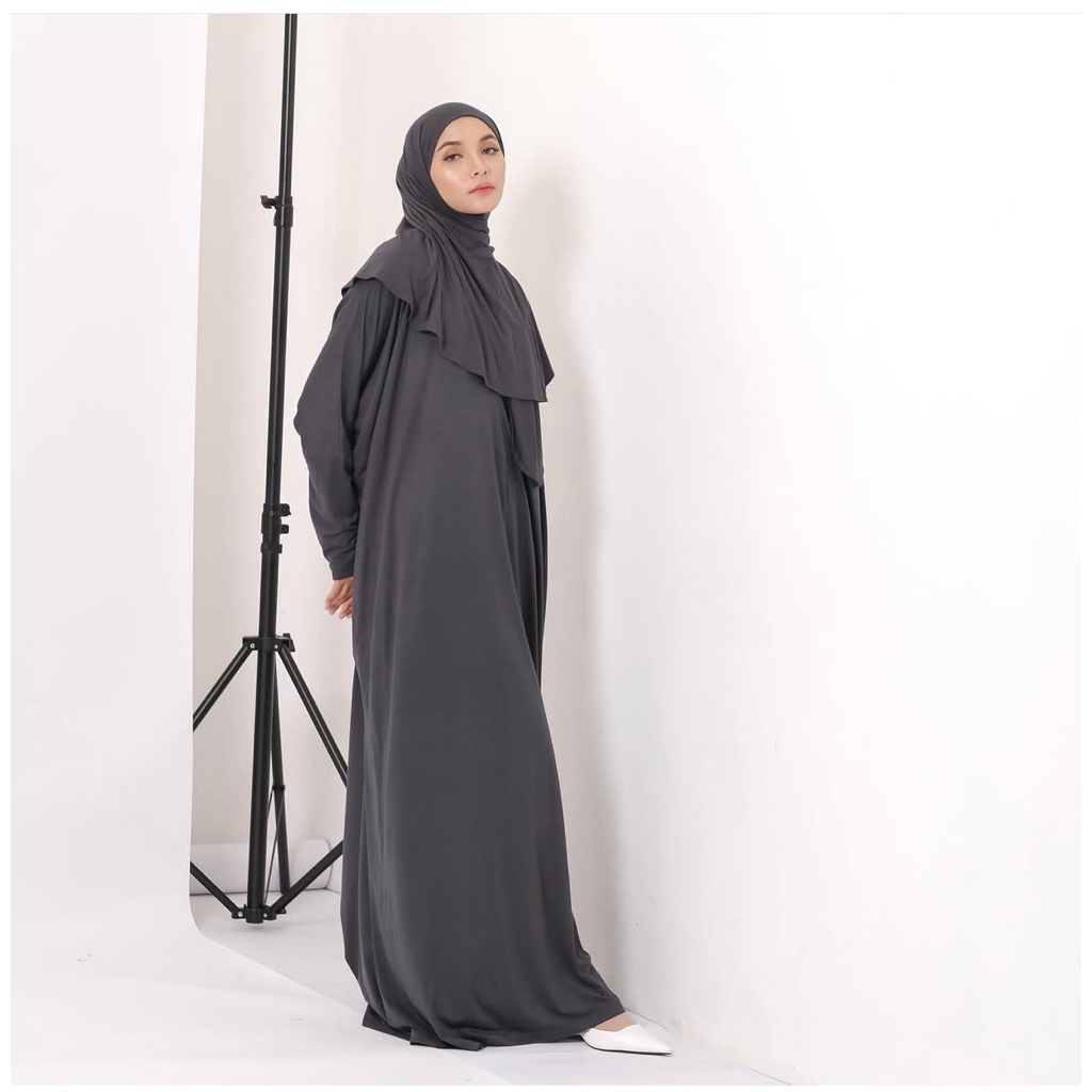 PRELOVED PLAIN LOOSE ABAYA BY KHALEWALE