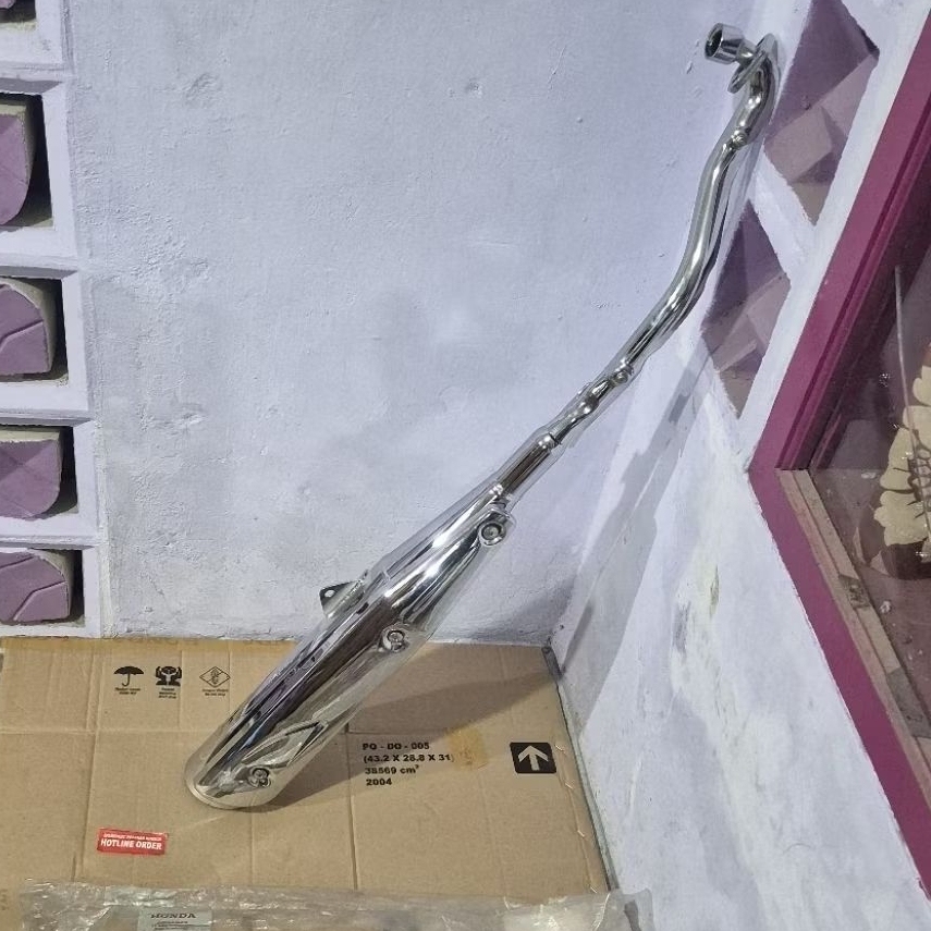 Muffler knalpot exhaust Honda karisma 125 assy original ahm honda 18300-KPH-880