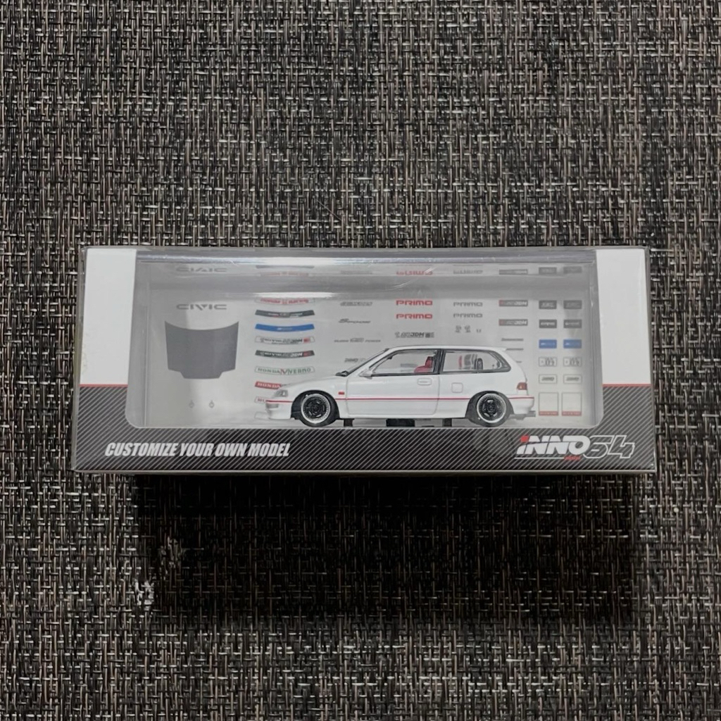 Inno64 Honda Civic EF9 SiR White