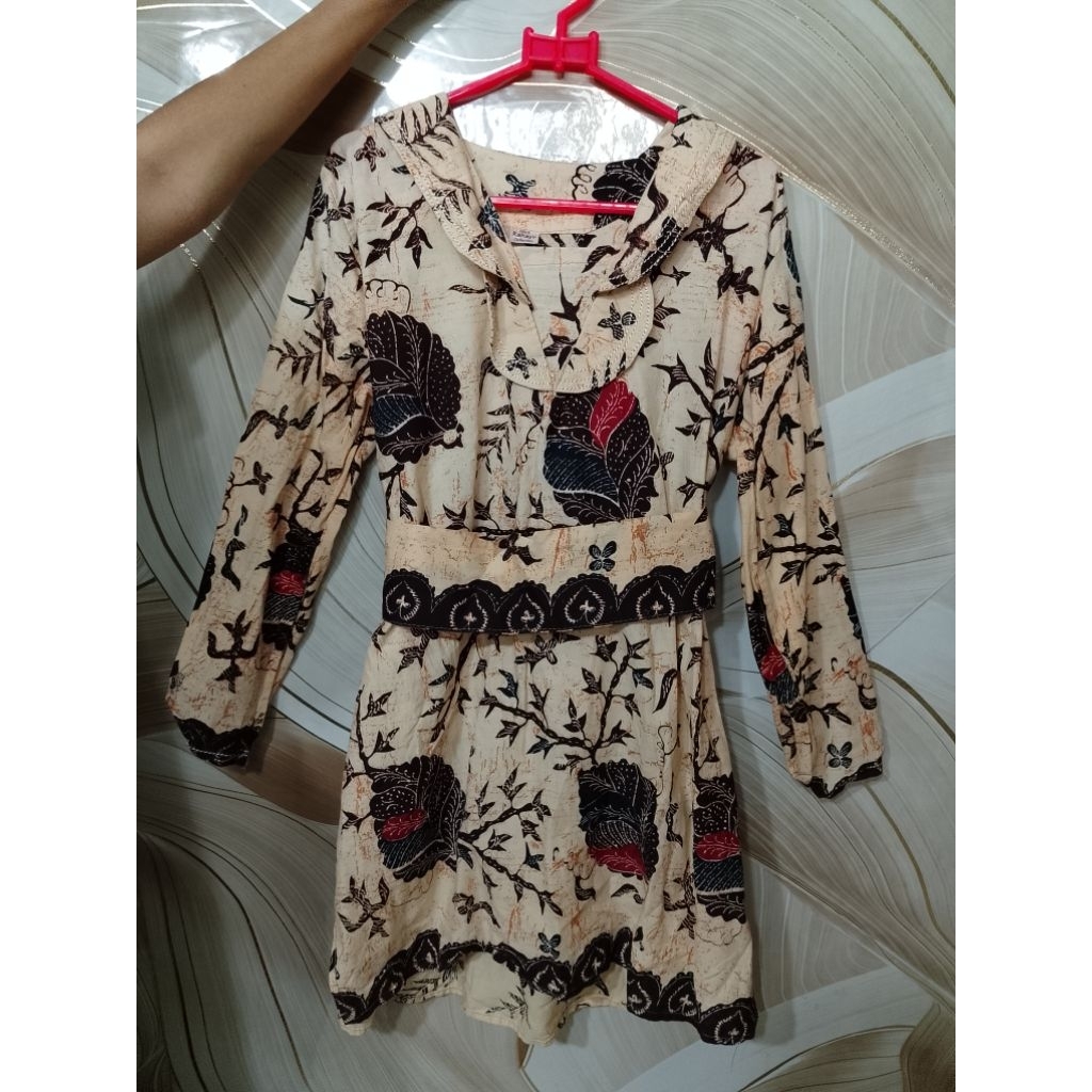 Tunik Batik Wanita Lengan Panjang