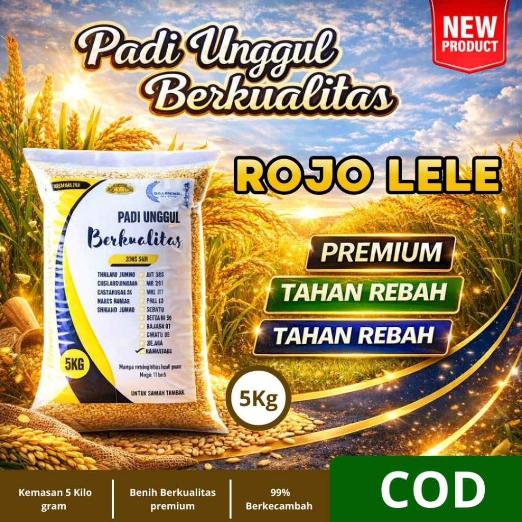 Benih padi unggul ROJOLELE Original 5kg