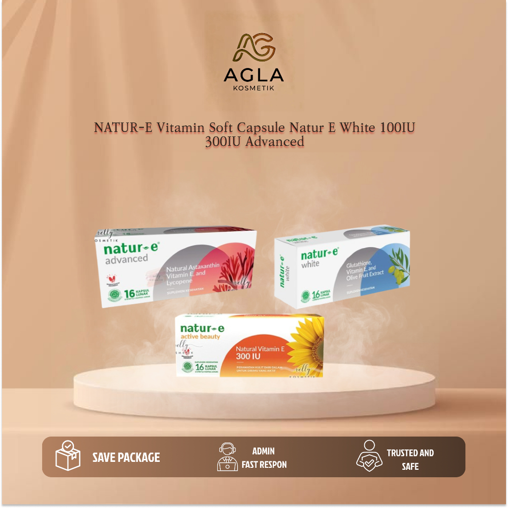 AGLA NATUR-E Vitamin Soft Capsule Natur E White 100IU 300IU Advanced