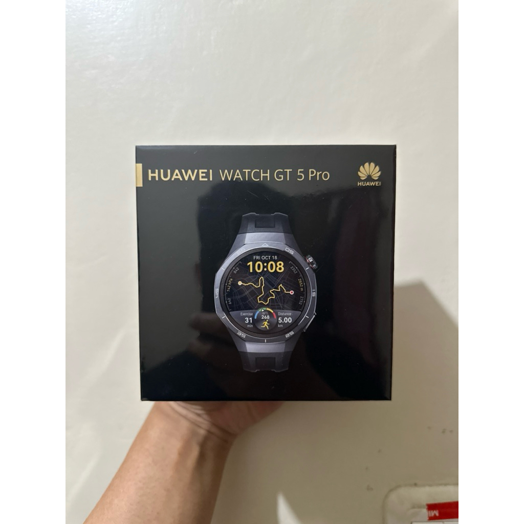 Huawei GT 5 pro black 46mm kondisi baru garansi 1th original segel resmi