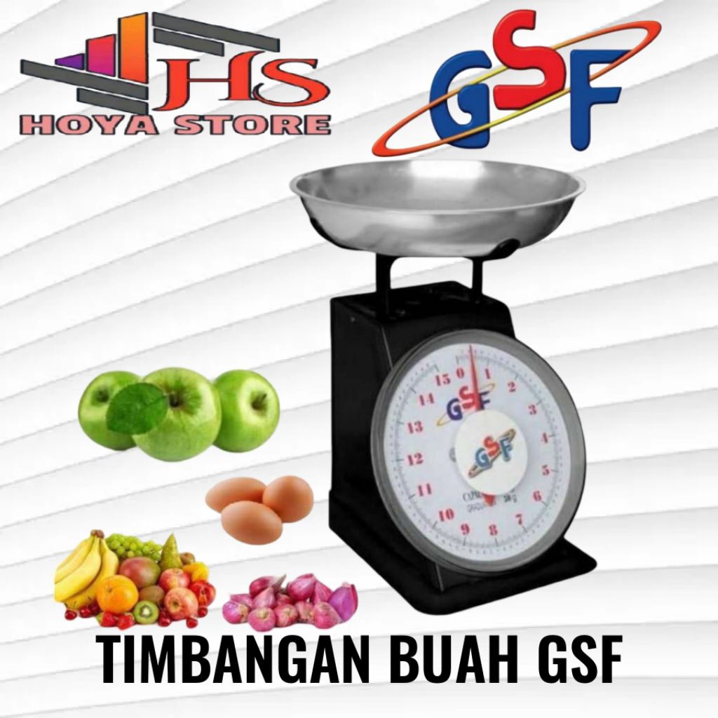 Timbangan Analog Manual Buah / Barang / Dapur Serbaguna GSF 10 KG G 4310 / G-4310 / G4310 *hp