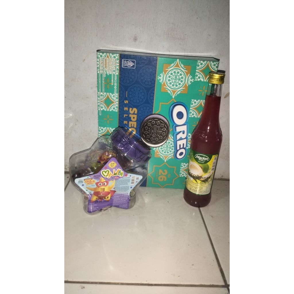 paket parcel lebaran (Oreo, Marjan, my jelly)