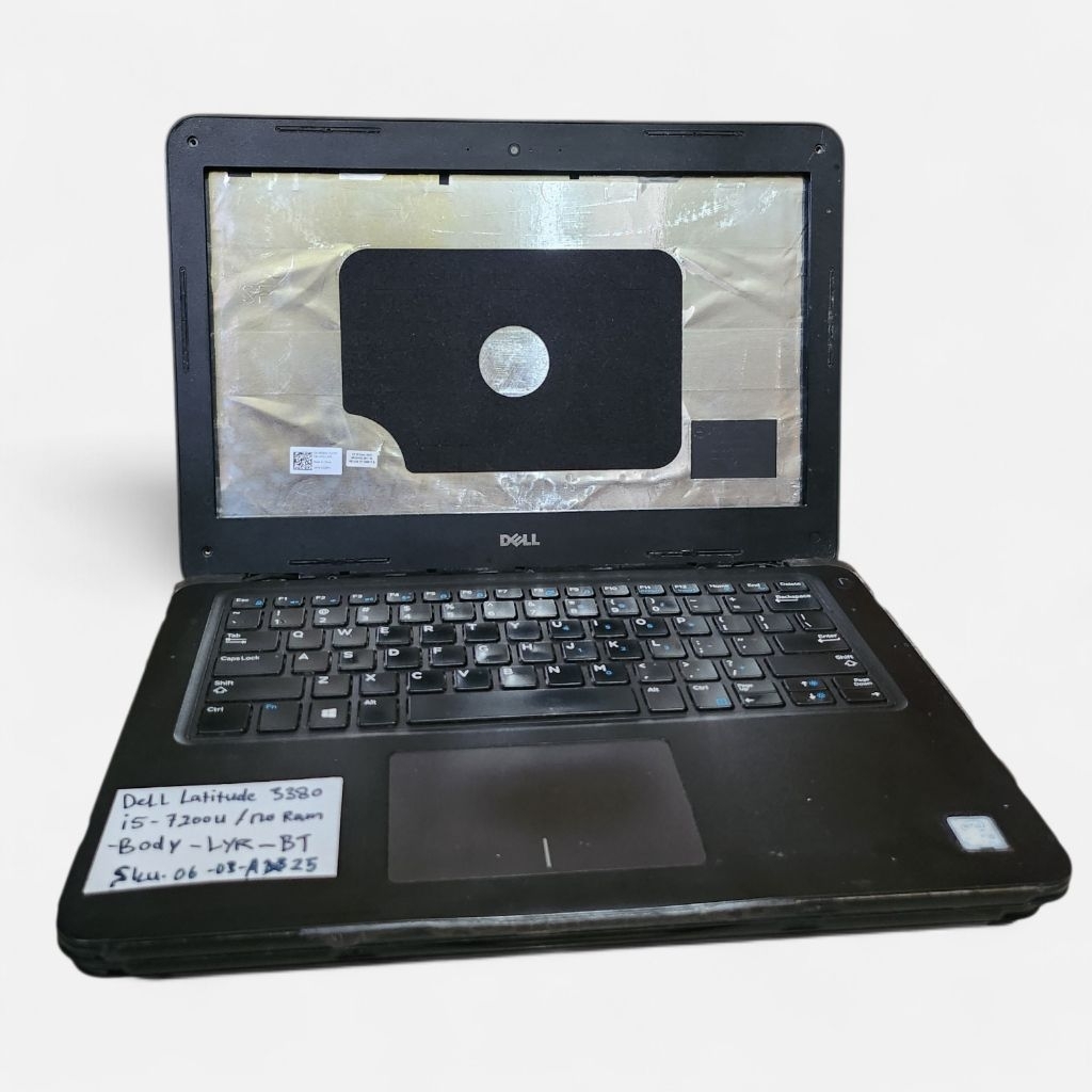 Laptop Dell Latitude 3380 Core i5-7200U Tanpa RAM & HDD Minus Layar Baterai Body Sesuai Pict