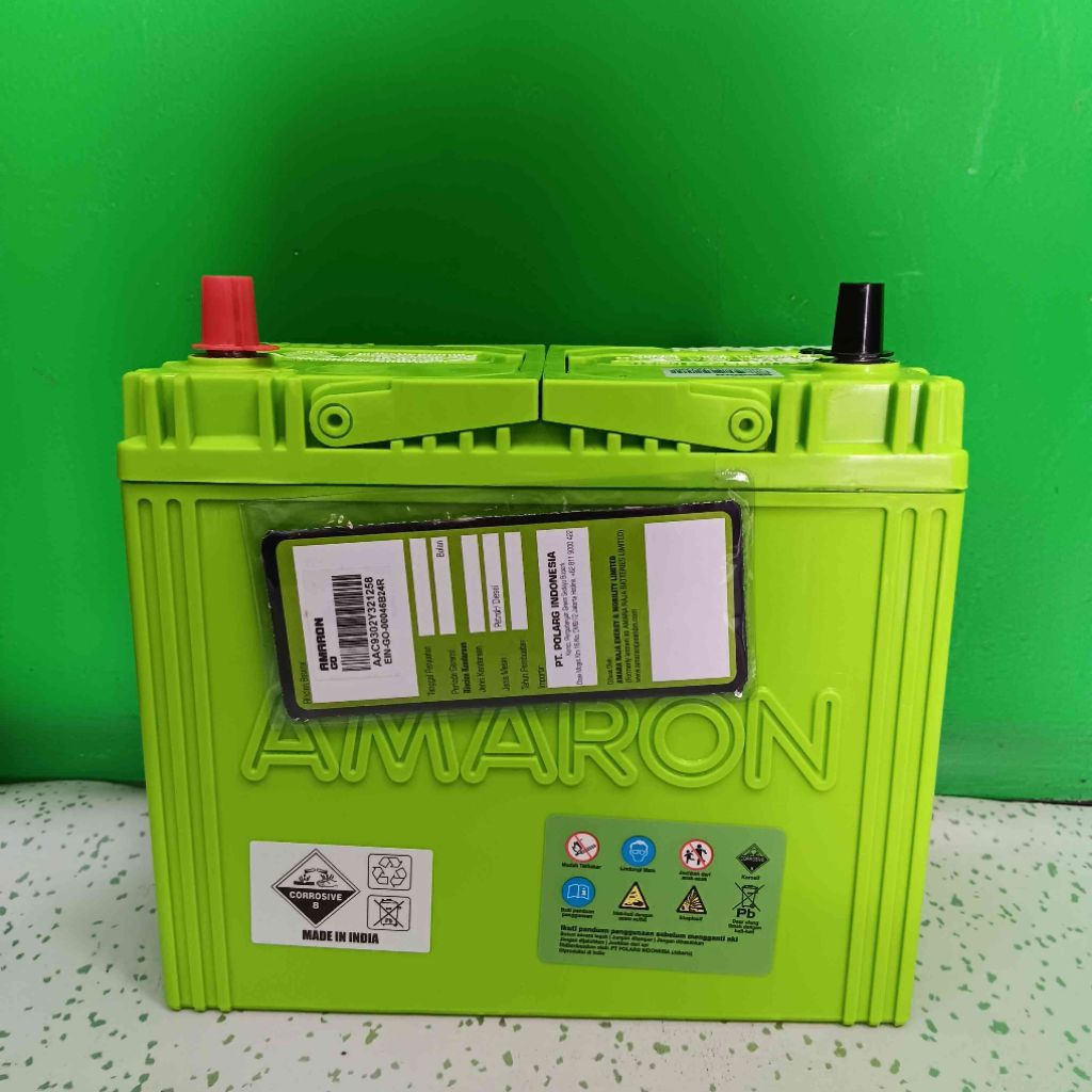 AKI MOBIL AMARON GO 46B24R (NS60) 12V (Volt) / 45Ah (Ampere-Hour).
