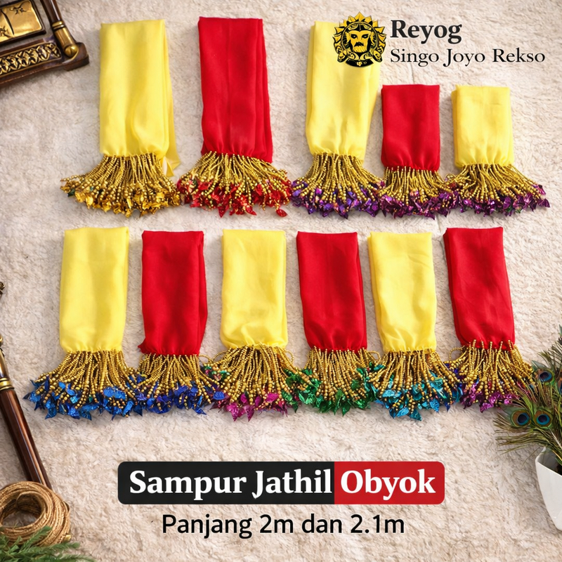 SAMPUR TARI JATHIL REOG PONOROGO - Aksesoris Kostum Selendang Jathilan Obyok Tradisional