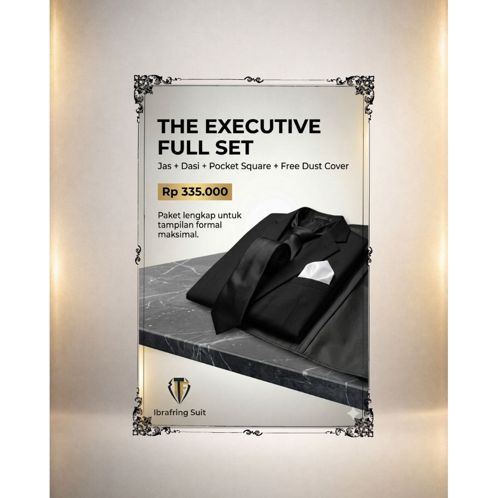 Estevan Executive Full Set - Setelan Jas Pria Lengkap + Free Dust Cover