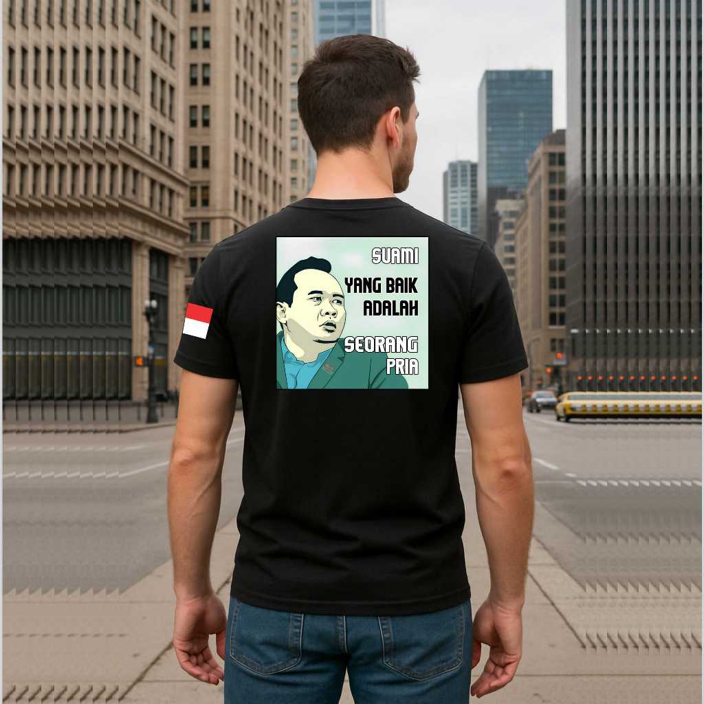 kaos distro  kata kata suami yang baik adalah pria / kaos oblong unisex dewasa