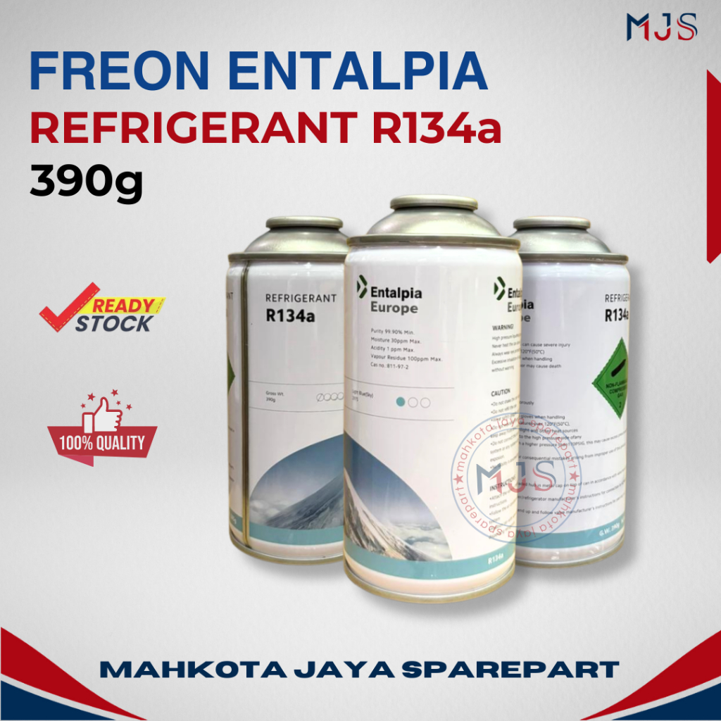 FREON ENTALPIA R134a 390 gram / Entalpia Europe refrigerant R134a 390gr