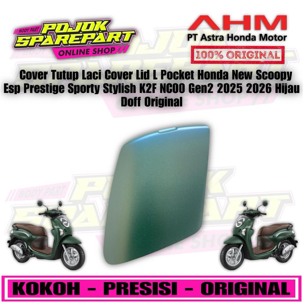 Cover Tutup Laci Cover Lid L Pocket Honda New Scoopy Esp Prestige Sporty Stylish K2F NC00 Gen2 2025 