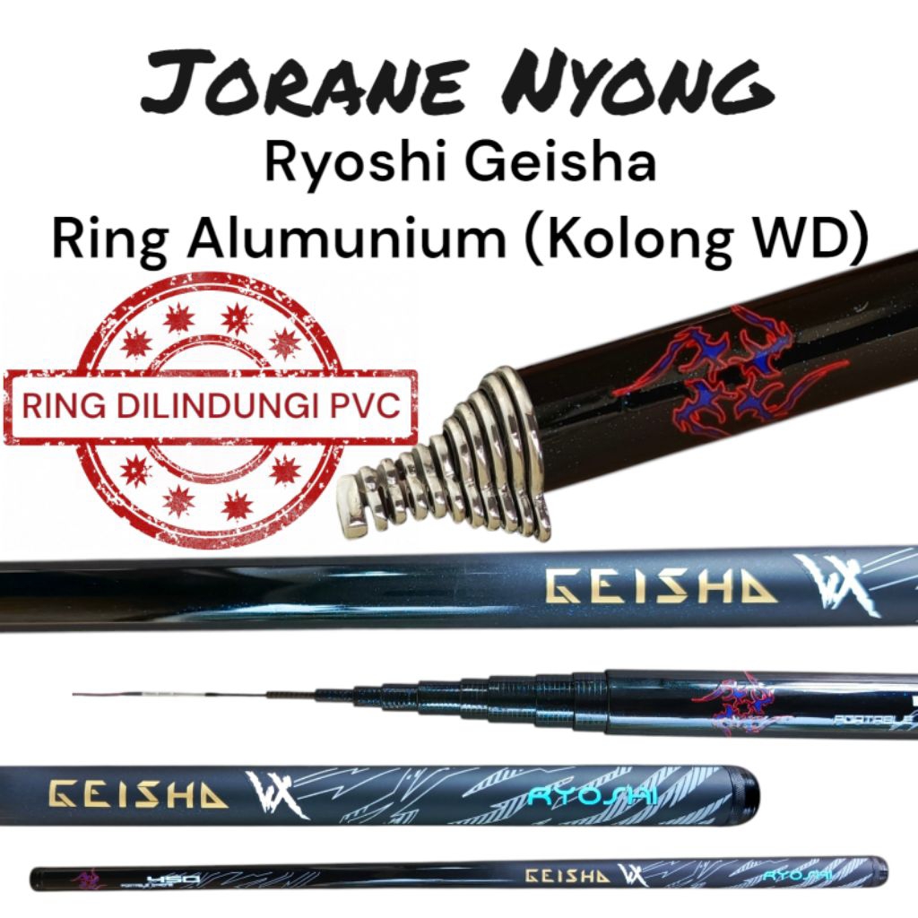 Joran Tegek Ryoshi Geisha Ring / Eter Alumunium (Kolong WD) + Sungu / Tanduk
