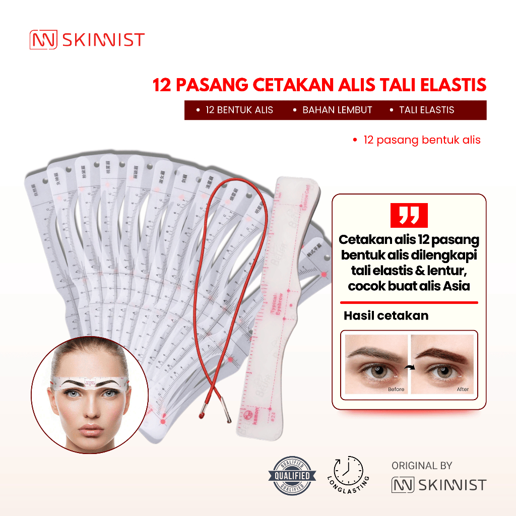 [ CETAKAN ALIS TALI ] 12 PASANG CETAKAN ALIS TALI MAKEUP ALIS
