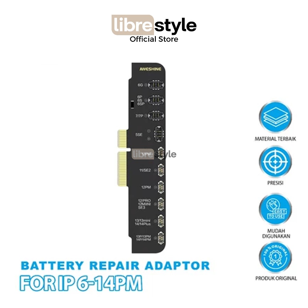 AWESHINE BATTERY REPAIR ADAPTOR BOARD IPHONE 6-14 PRO MAX ORIGINAL