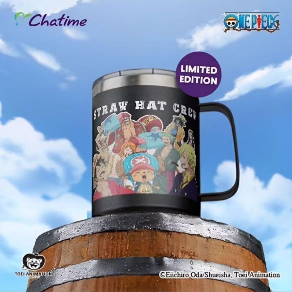 Chatime x One Piece MUG Straw Hat Crew Special Limited Edition Merchandise Kapasitas 350ml