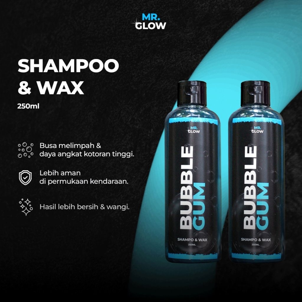 MR.GLOW Paket Shampo Kendaraan Motor & Mobil – Sabun Cuci Motor Mobil Busa Melimpah Pembersih Body K
