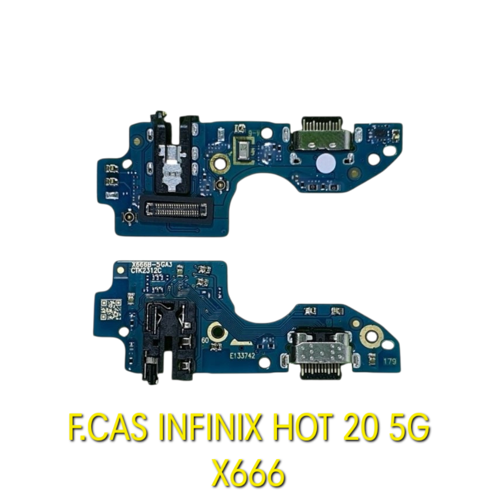 PAPAN CHARGER KONEKTOR PCB FLEXIBLE CAS + MIC INFINIX HOT 20 5G X666 X666B